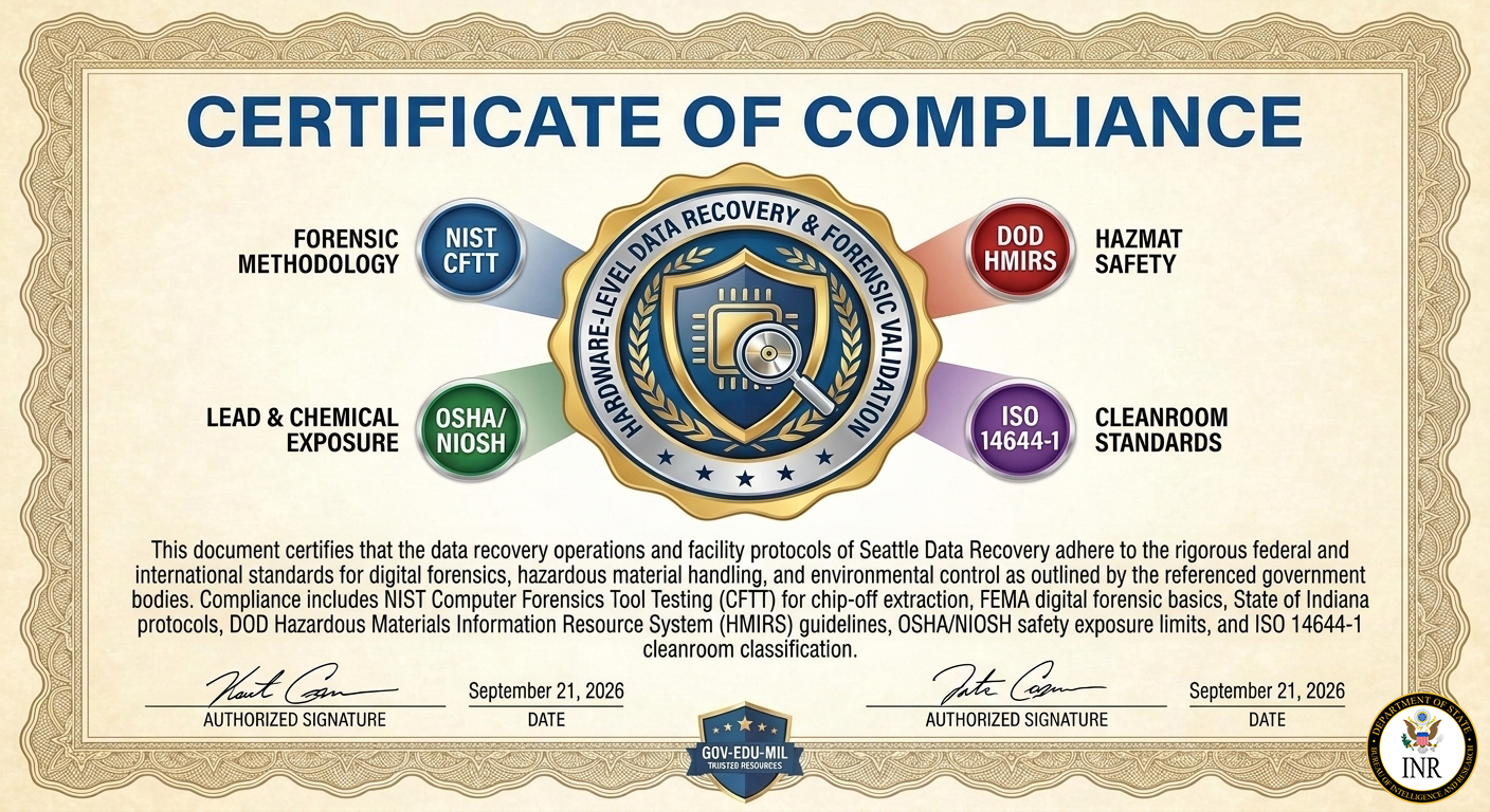 Compliant Clean Room Data Recovery Services