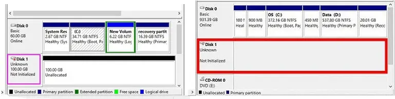 Windows does not recognize hard drive USB external